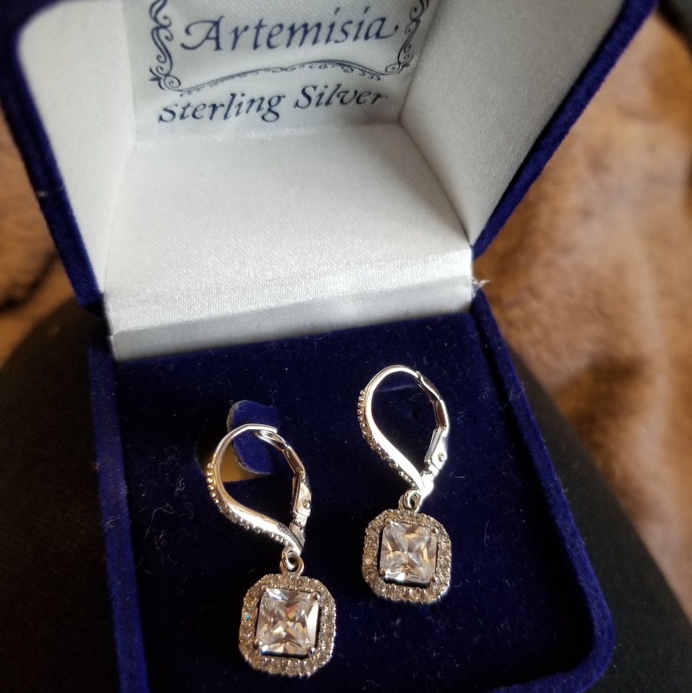 Silver earrings